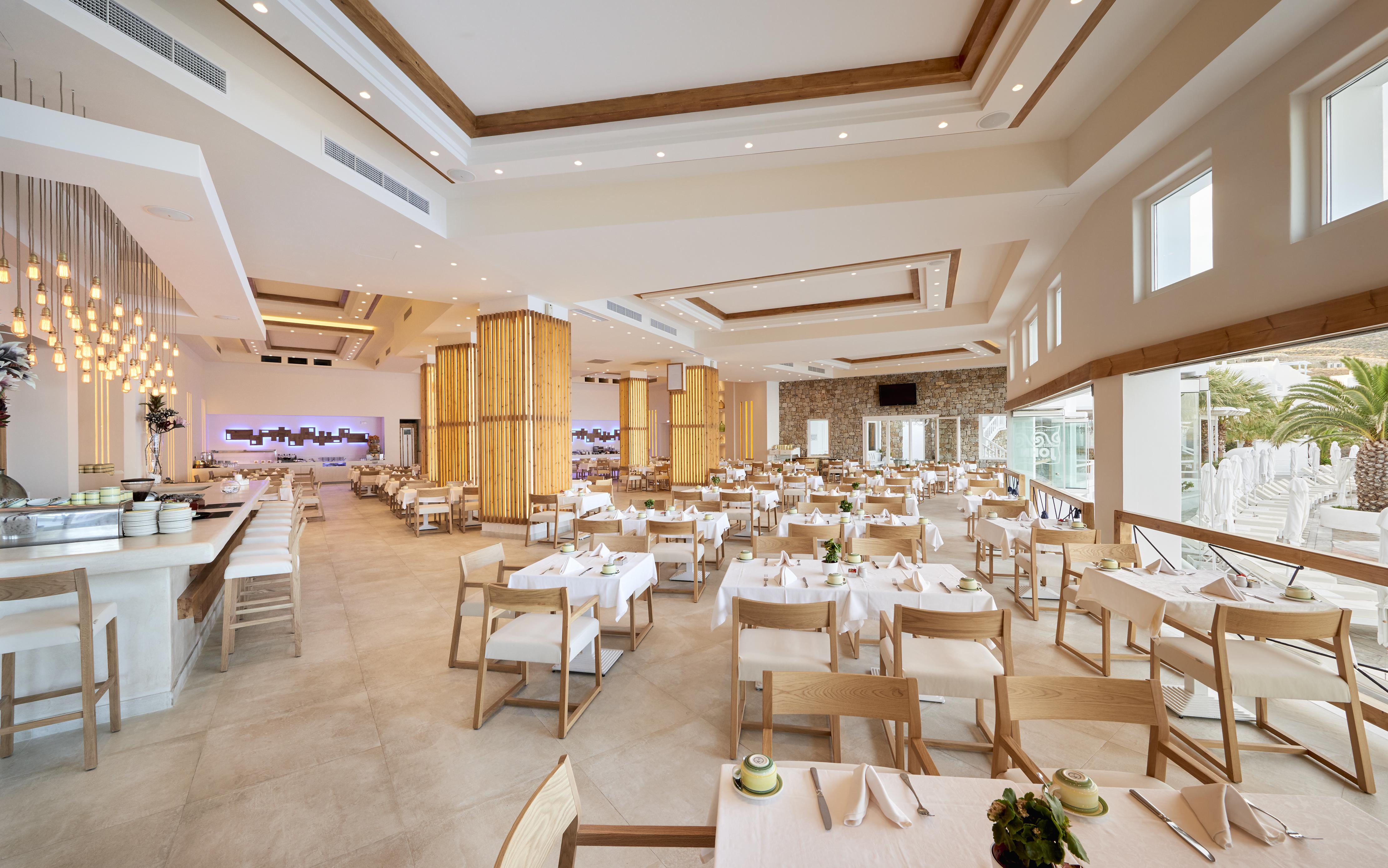 เซนต์จอห์น โฮเต็ล วิลลา แอนด์ สปา Hotel Agios Ioannis Diakoftis ภายนอก รูปภาพ The restaurant at the resort