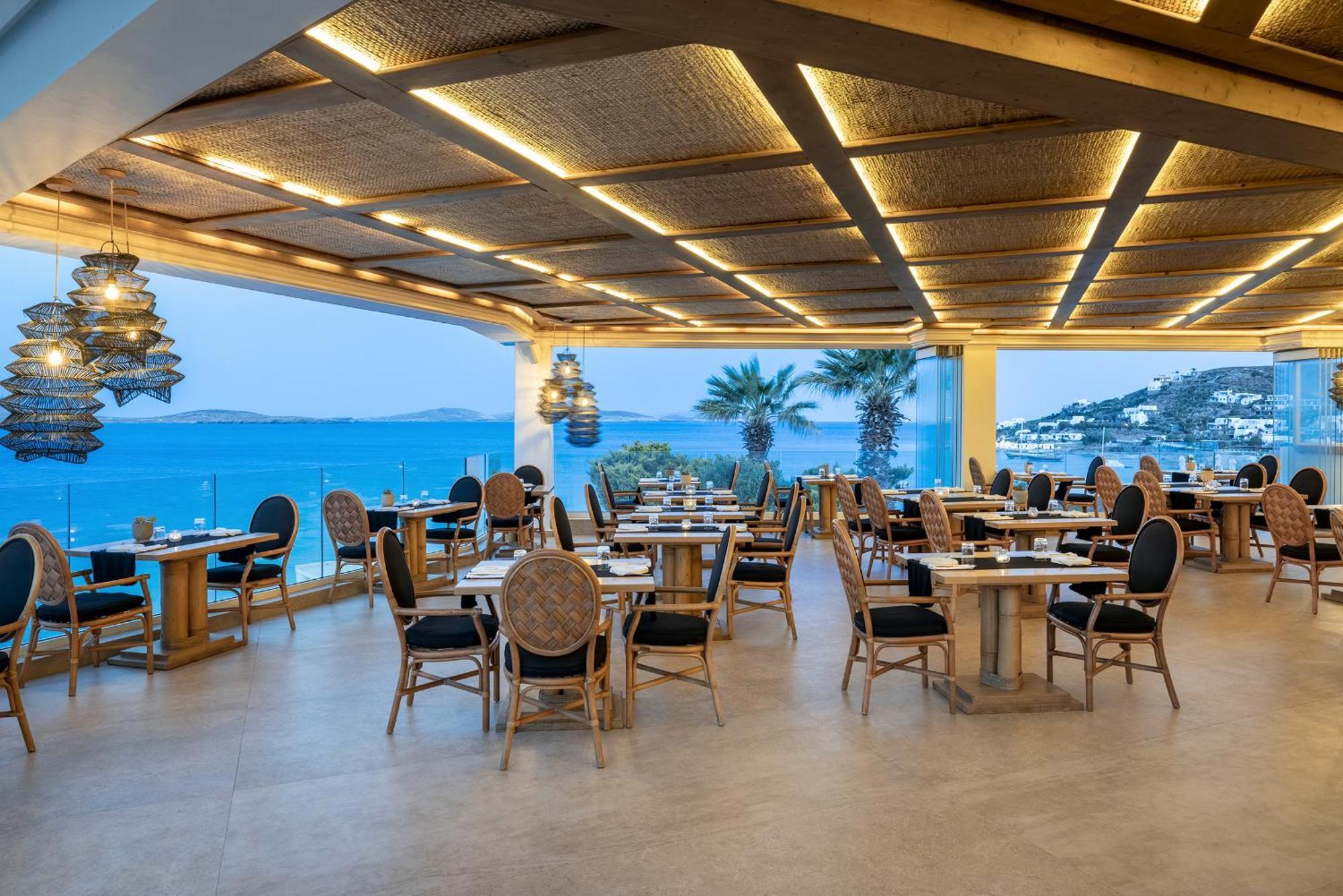เซนต์จอห์น โฮเต็ล วิลลา แอนด์ สปา Hotel Agios Ioannis Diakoftis ภายนอก รูปภาพ The restaurant at the Mykonos Grand Resort