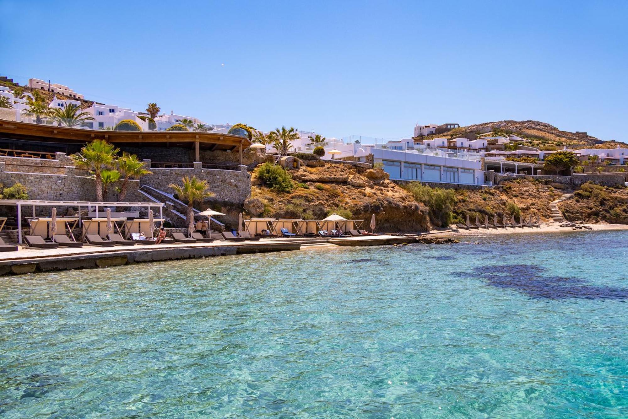 เซนต์จอห์น โฮเต็ล วิลลา แอนด์ สปา Hotel Agios Ioannis Diakoftis ภายนอก รูปภาพ Mykonos coastline