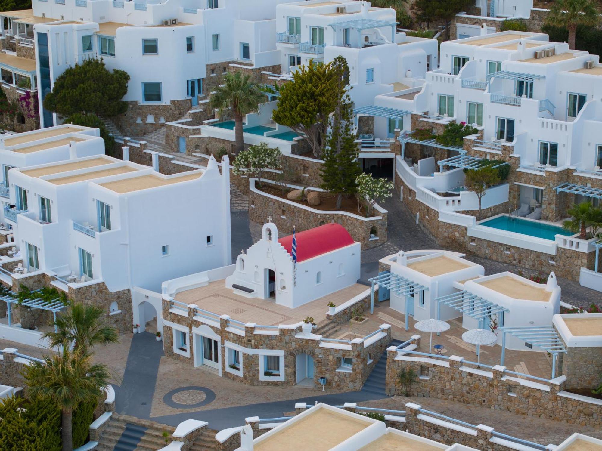 เซนต์จอห์น โฮเต็ล วิลลา แอนด์ สปา Hotel Agios Ioannis Diakoftis ภายนอก รูปภาพ Mykonos